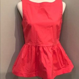 Kate spade ♠️ shore thing button back peplum top